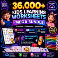36000+ Kids Learning Worksheet Mega Bundle