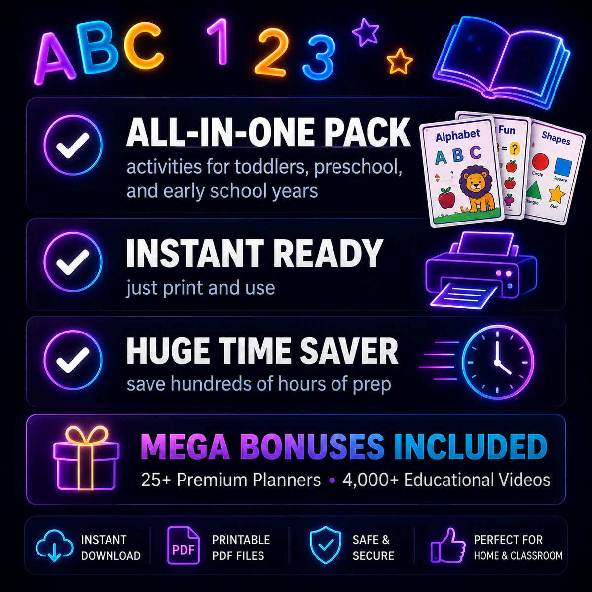 36000+ Kids Learning Worksheet Mega Bundle